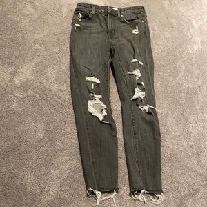 Levi’s 721 distressed high rise skinny jeans